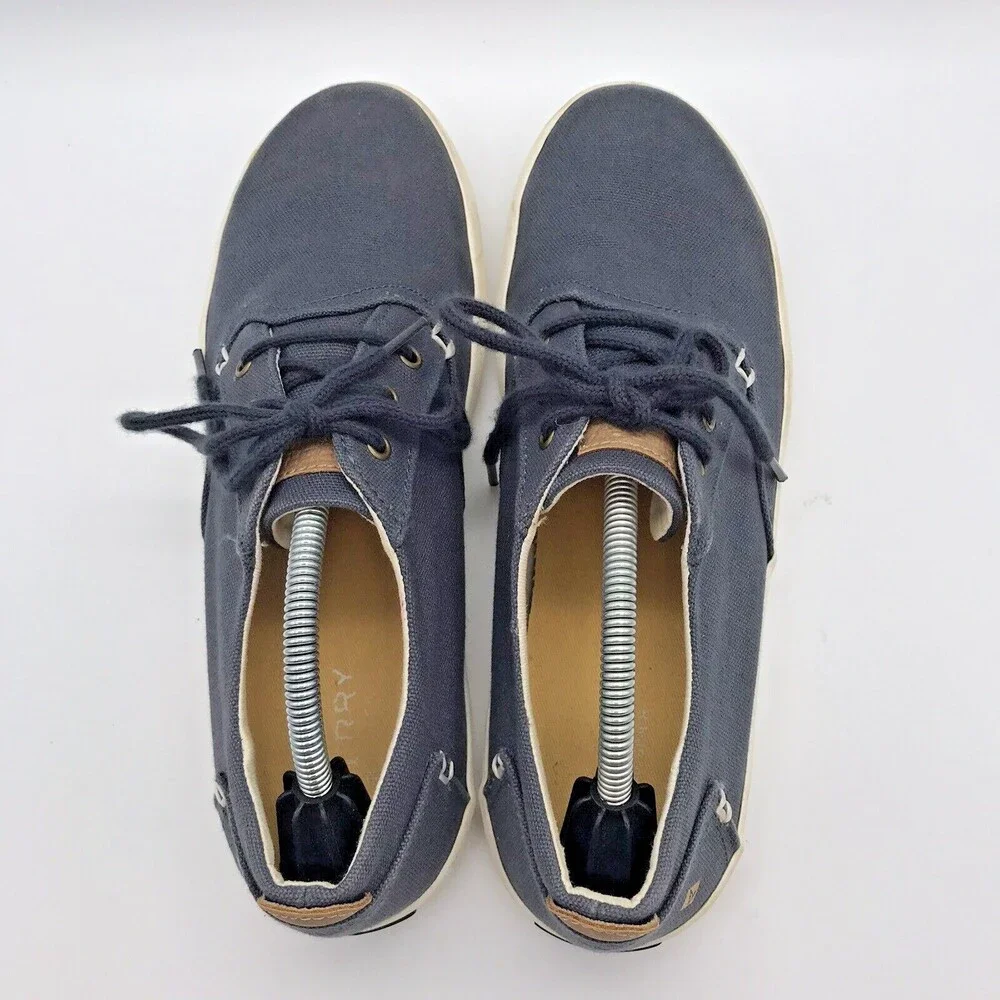Sperry Top Sider  Bodie Boat or Deck Shoes Men's 6M Lace Up Blue Canvas Sneaker